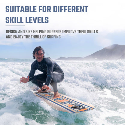 Billabong x CONTOUR SURF Aero 7ft Soft Top Foam Surfboard for Beginner Adults and Kids Lightweight Shortboard for Surfing Durable, Stable, and Easy to Ride for All Levels Surfers