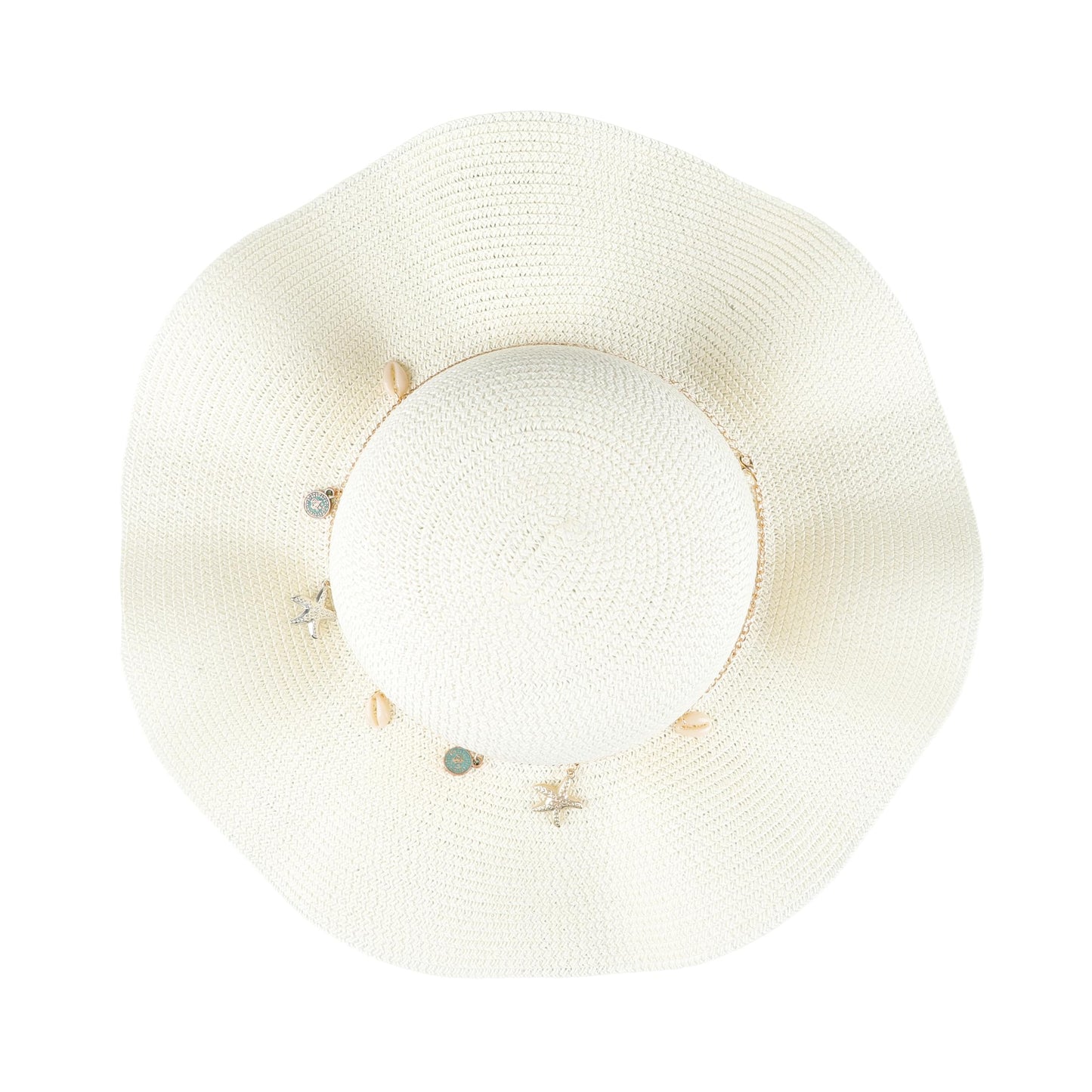 Shell Charm Floppy Hat