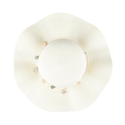 Shell Charm Floppy Hat