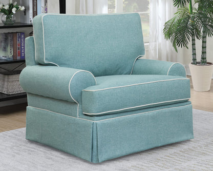 American Furniture Classics 8-030-S275A Coastal Aqua Series Arm Chair