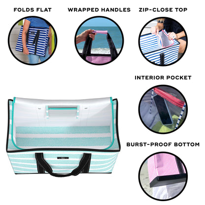 SCOUT 4 Boys Bag, Extra Large Water-Resistant Family Beach Bag with Zip Closure