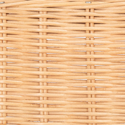 SAFAVIEH Home Collection Faati Honey Brown Rattan Pet Cat Bed with White Cushion, Ideal for Living Room, Bedroom, Entryway (Fully Assembled)