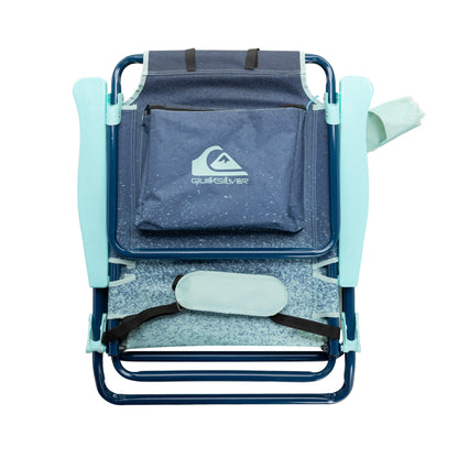 Quiksilver Beach Chair – Lightweight Folding Chair with Adjustable Recline and Cup Holder – Portable and Durable Chairs for Beach, Camping Chair, or Concerts in The Park