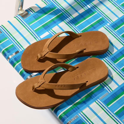 REEF Womens Ojai Classic Slim Sandal, Premium Leather, Soft Cushion Footbed, Durable Outsole, Dark Brown, 8