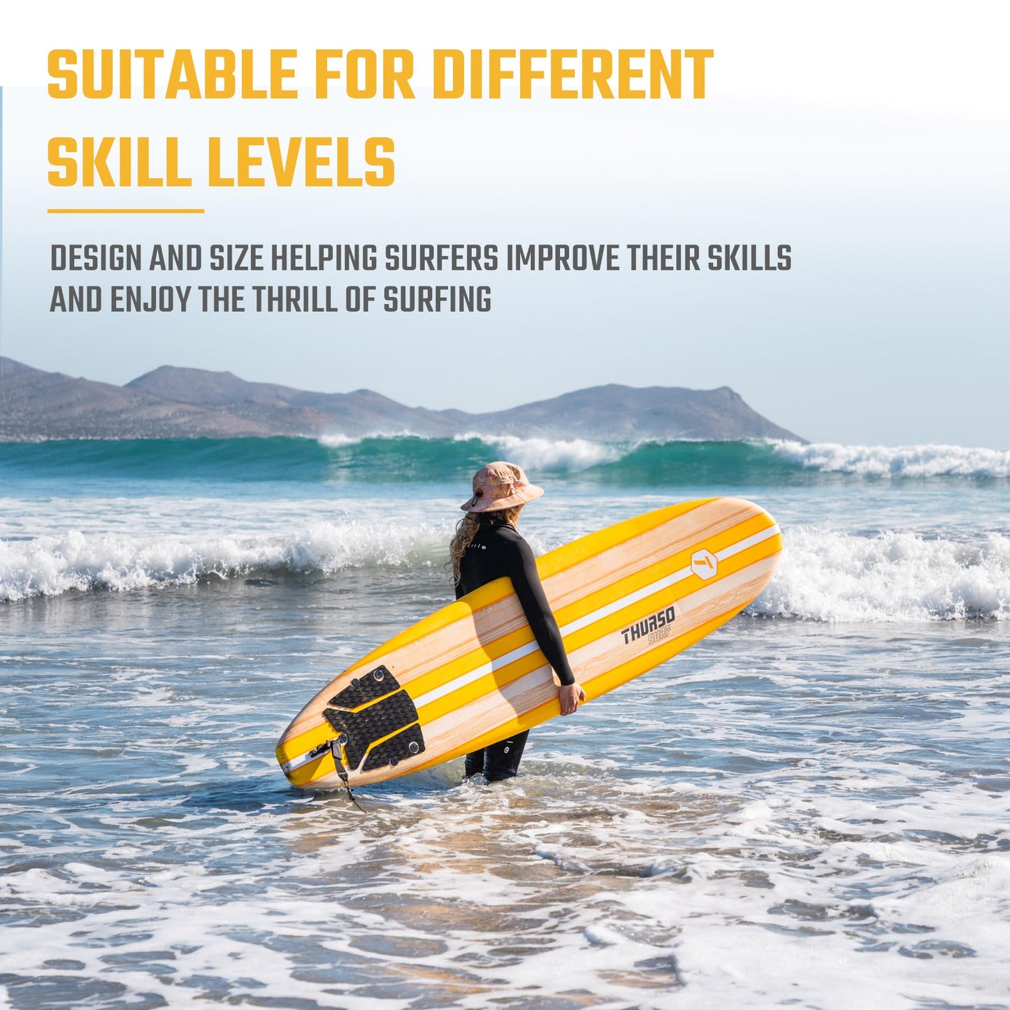 Thurso Surf Spire 8 ft Soft Top Foam Beginner Surfboard for Adults and Kids Perfect Longboard for Surfing Beach Fun and Water Sports Lightweight and Durable Modern Design for All Levels of Surfers