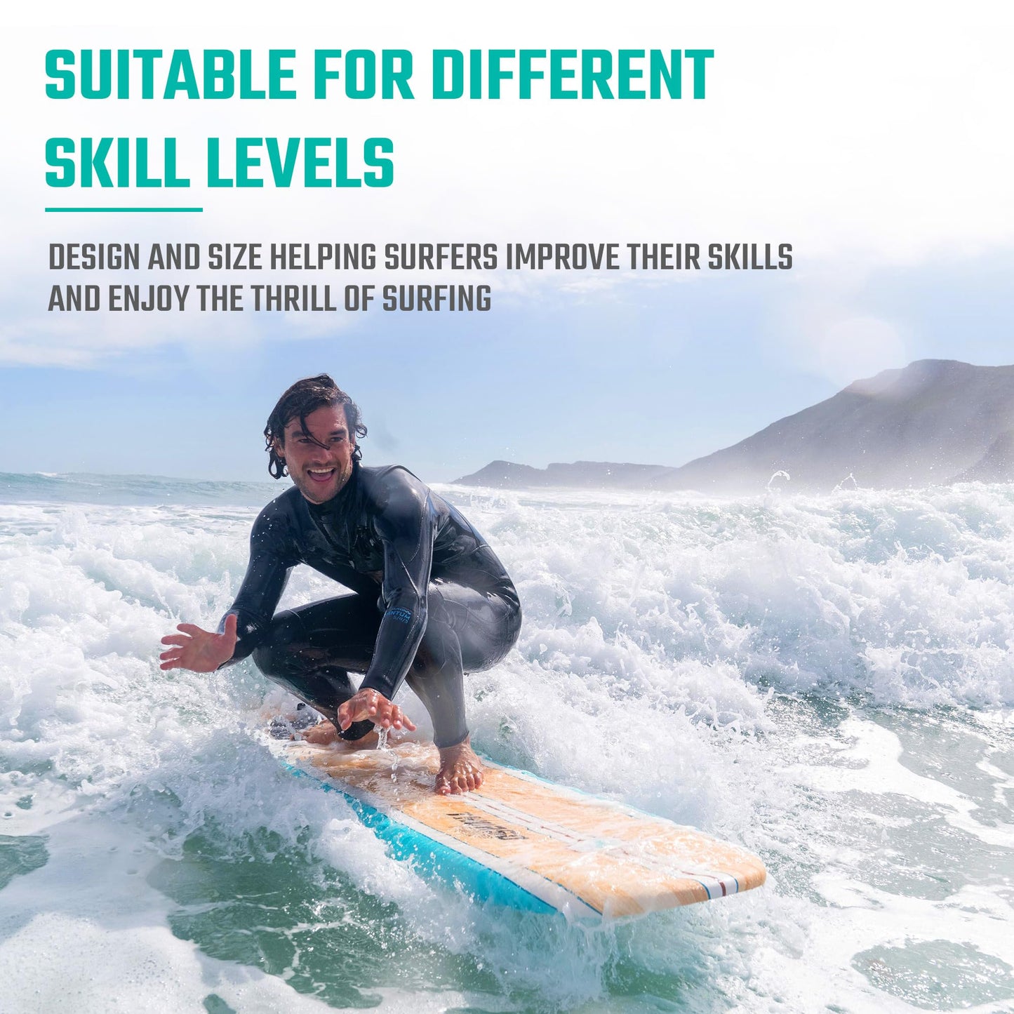 THURSO SURF Aero 7ft Soft Top Foam Surfboard for Beginner Adults and Kids Lightweight Shortboard for Surfing Beach Fun and Water Sports – Durable, Stable, and Easy to Ride for All Levels Surfers