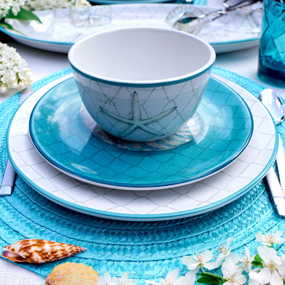 Certified International Ocean View 5.25" Ice Cream/Dessert Bowls,Set of 4