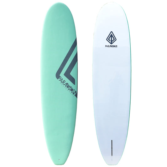 Paragon Surfboards 8'0" Soft Top Foam Surfboard - Stable & Easy for Beginners, Ideal for All Ages, Includes Fin, Longboard Surfboard, Beginner Surfboards, Tablas De Surf