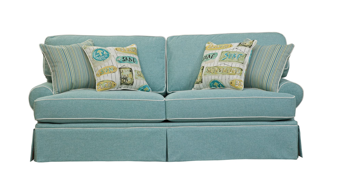 American Furniture Classics 8-040M-S275A Coastal Aqua Series Sleeper Sofa