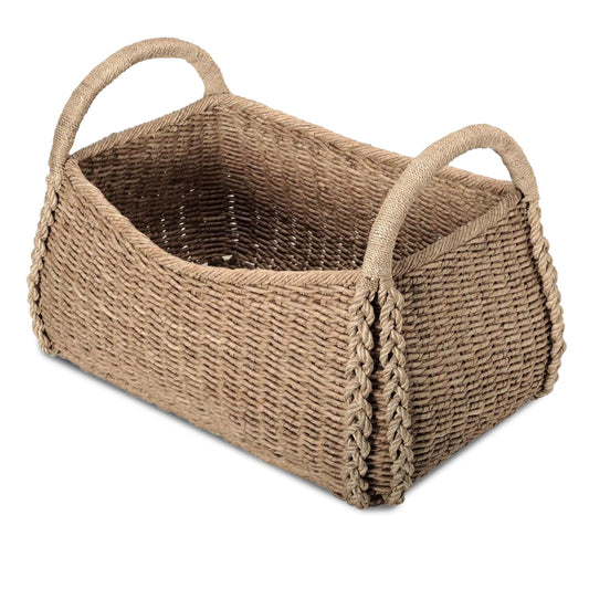 KOUBOO XL Seagrass Basket, Handmade, Living Room, Blankets, Toy Bin, Extra Storage, Decorative Storage, Laundry Basket, Brown