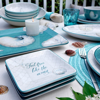 Certified International Ocean View 6" Canape/Luncheon Plates,Set of 4