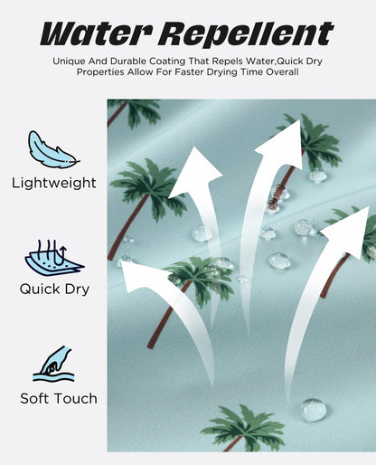 CoozySphere Mens Swim Trunks with Compression Liner 5 Inch Inseam Swimming Trunks Shorts for Men