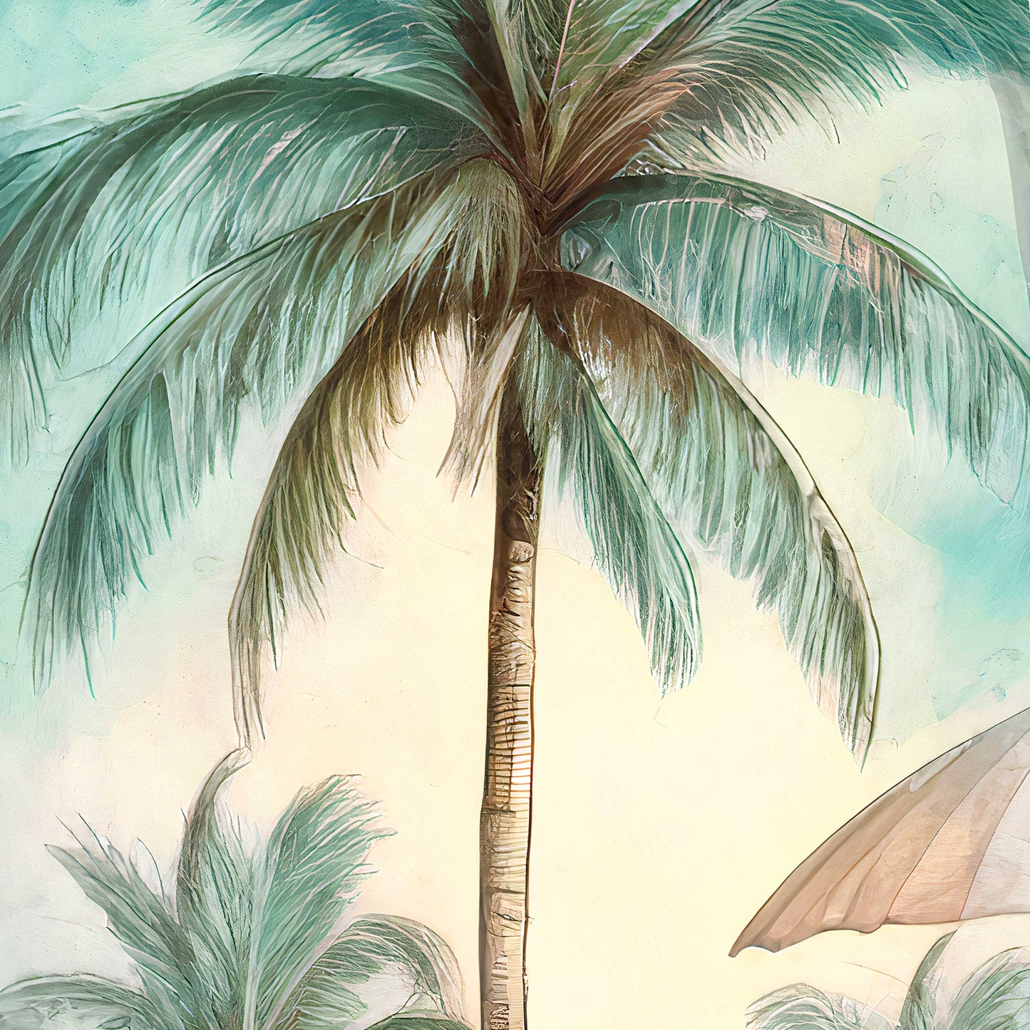 Tropical Surfboard Coastal Wall Art by G. DeBrekht - Coastal Holiday Décor - 8490111HS