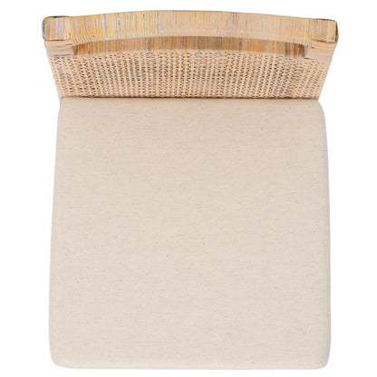 SAFAVIEH Home Collection Darin 24-inch Natural White Wash/White Cushion Counter Stool (Fully Assembled)