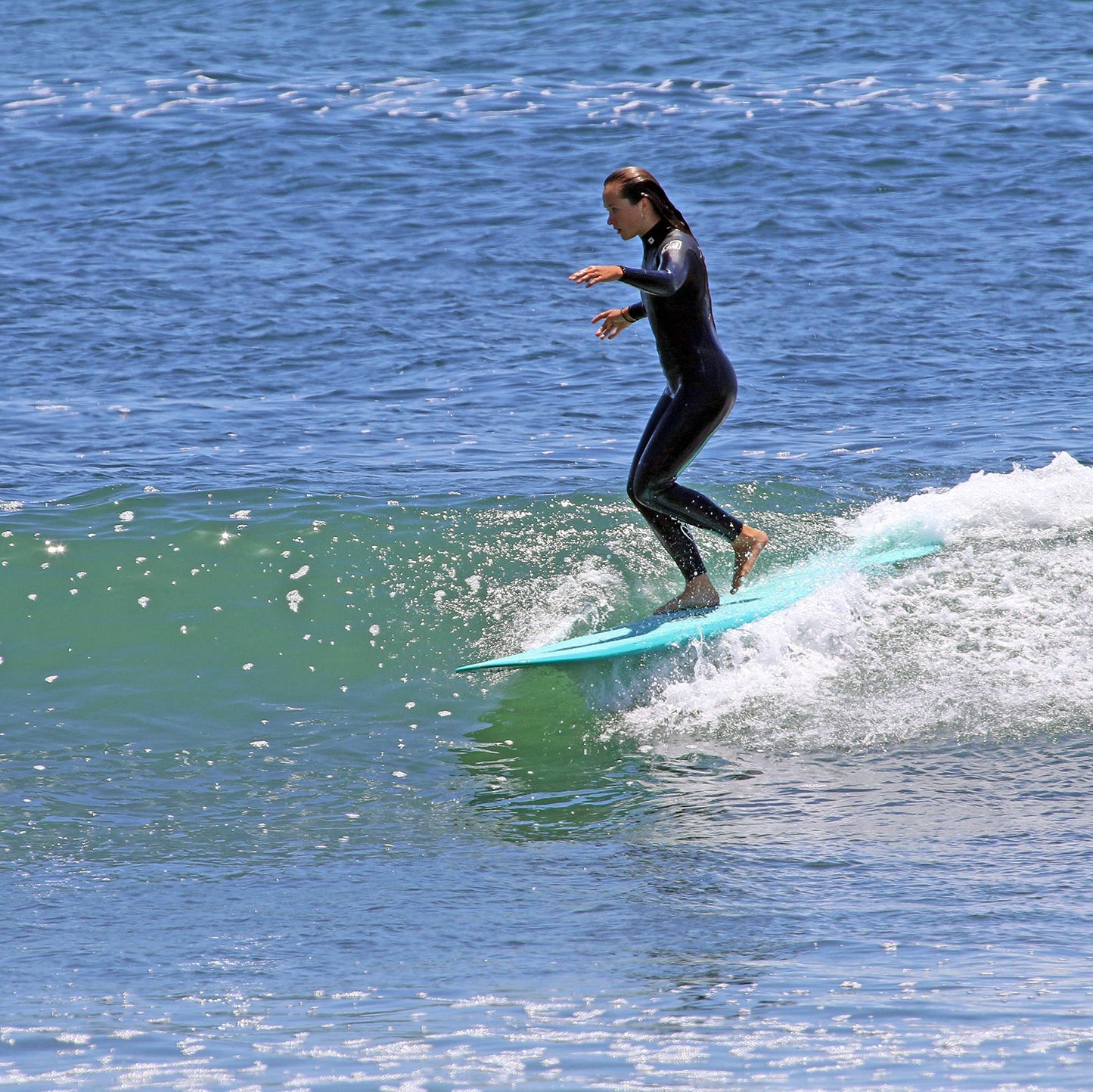 Paragon Surfboards 7'8" Fiberglass Surf Board for Adults, Kids & Beginners - Longboard Surfboard with Single Fin, Gloss Finish - Durable, Fun & Stable Tabla de Surf for All Ages Up to 250lbs