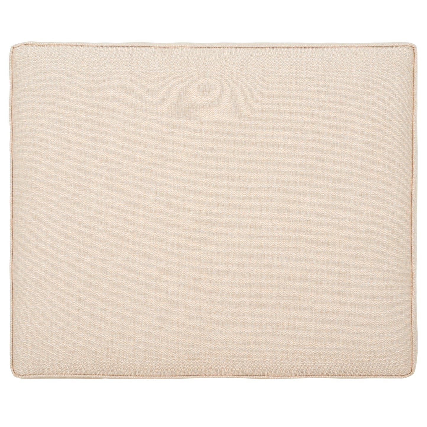 SAFAVIEH Couture Collection Aikan Coastal Natural/Beige Woven Seagrass Solid Wood Ottoman Foot Stool (Fully Assembled)
