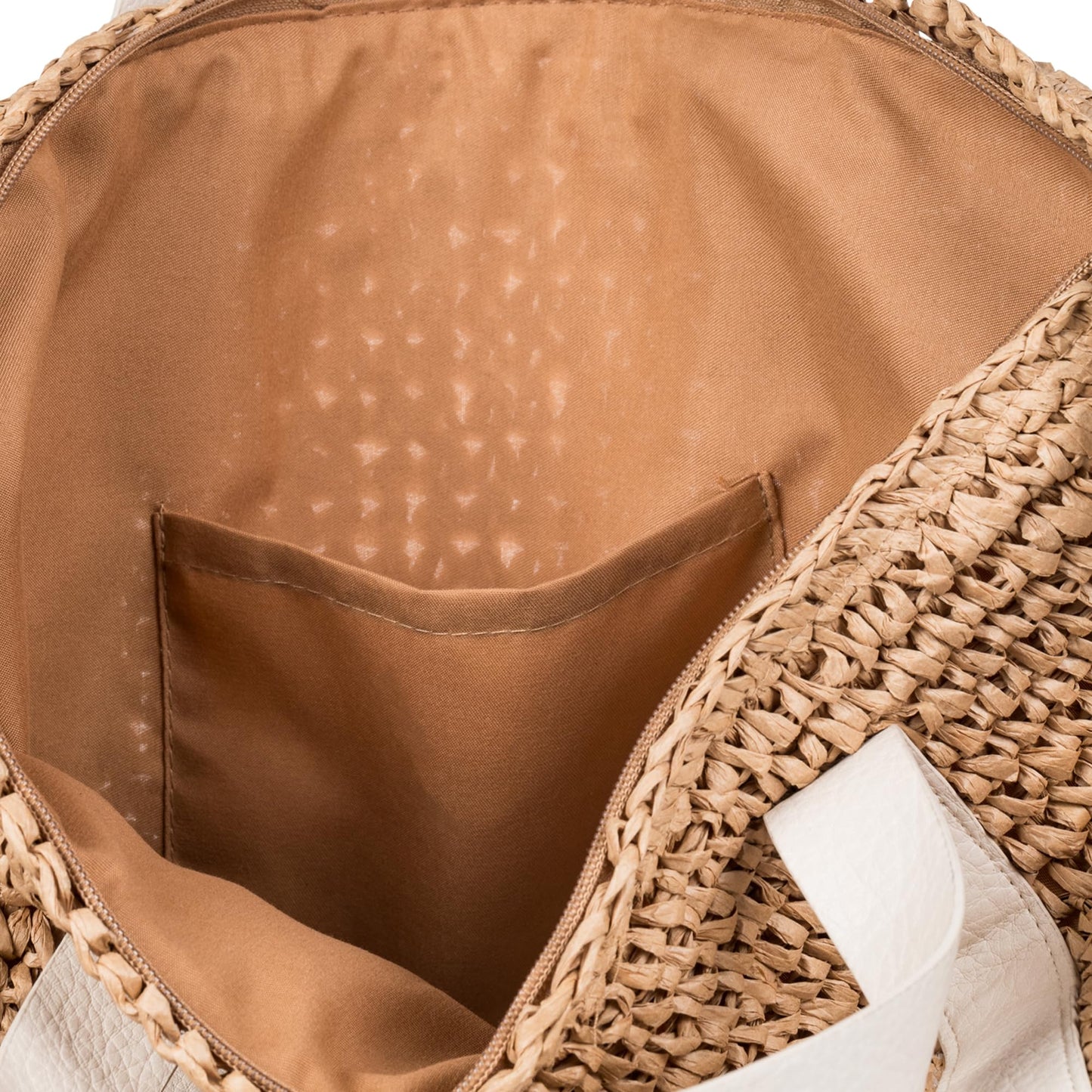 Roxy Women's Beach Tote Bag | Travel | Vacation | Straw | Lightweight | Breathable, Beach Lover - Natural/White