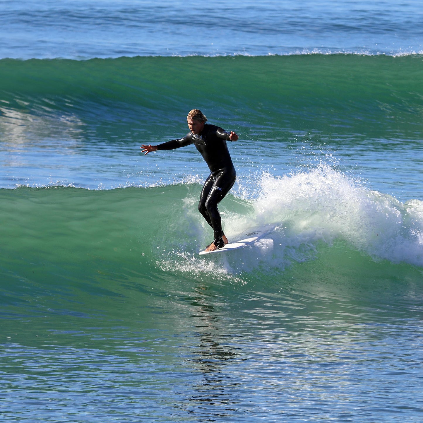 Paragon Surfboards 8'0" Fiberglass Surf Board for Adults, Kids & Beginners - Longboard Surfboard with Single Fin, Gloss Finish - Durable, Fun & Stable Tabla de Surf for All Ages Up to 250lbs