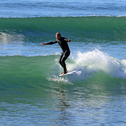 Paragon Surfboards 8'0" Fiberglass Surf Board for Adults, Kids & Beginners - Longboard Surfboard with Single Fin, Gloss Finish - Durable, Fun & Stable Tabla de Surf for All Ages Up to 250lbs