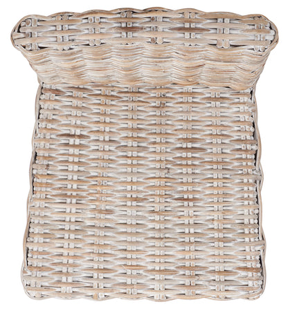 Safavieh Home Tobie Grey White Wash Rattan 30-inch Bar Stool