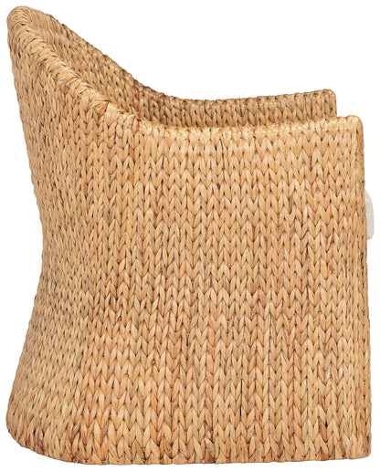 Safavieh Couture Home Collection Solomon Rattan, Natural/Beige Cushion Water Hyacinth Dining Chair (Fully Assembled) CWK2000A, Rattan