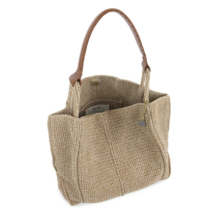 The Sak Los Feliz Large Tote Bag - Hand Crochet Handbag With Stylish Design For Everyday - Roomy, Durable, Lined Purse With Shoulder Bag Strap, Zipper Pocket for Tavel, Beach Bag