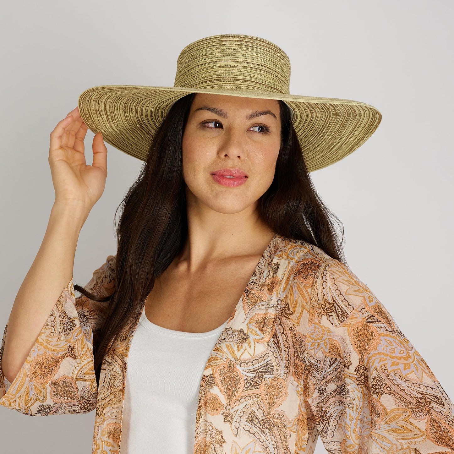 Multi Colored Straw Boater