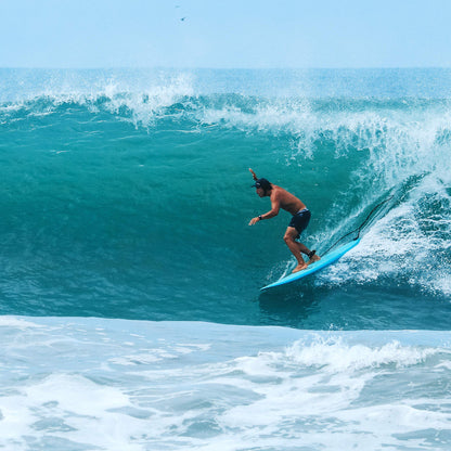 Paragon Surfboards 7'8" Fiberglass Surf Board for Adults, Kids & Beginners - Longboard Surfboard with Single Fin, Gloss Finish - Durable, Fun & Stable Tabla de Surf for All Ages Up to 250lbs