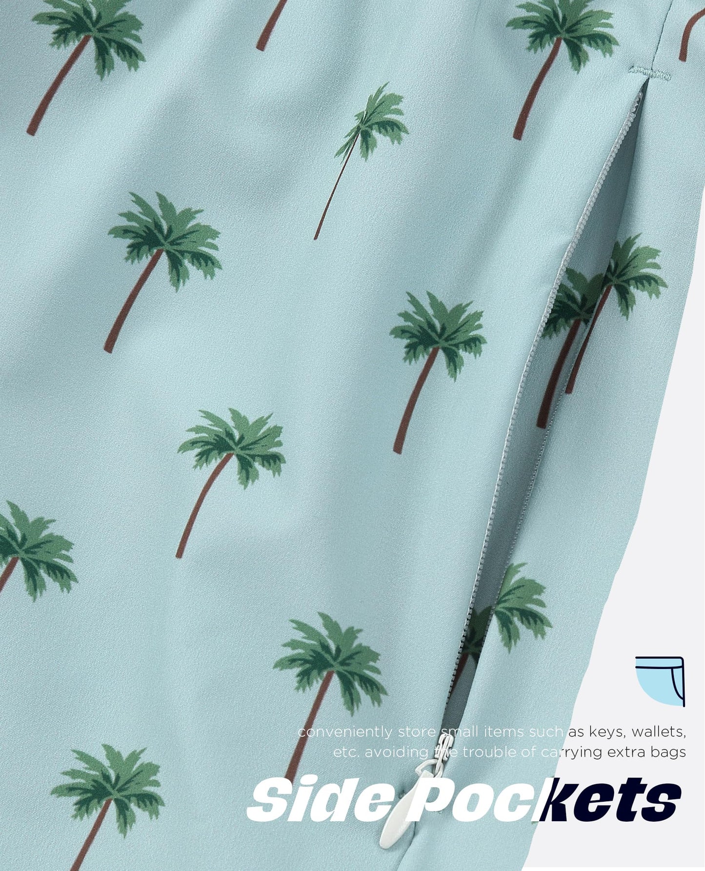 CoozySphere Mens Swim Trunks with Compression Liner 5 Inch Inseam Swimming Trunks Shorts for Men