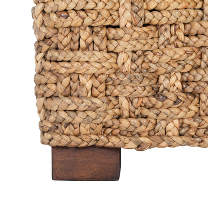 SAFAVIEH Couture Home Collection Gregory Natural/Beige Cushion Water Hyacinth Accent Chair (Fully Assembled)