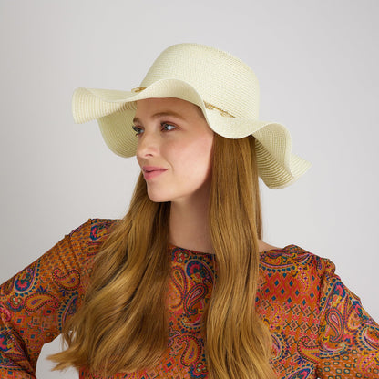 Shell Charm Floppy Hat