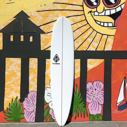 Paragon Surfboards 8'0" Fiberglass Surf Board for Adults, Kids & Beginners - Longboard Surfboard with Single Fin, Gloss Finish - Durable, Fun & Stable Tabla de Surf for All Ages Up to 250lbs