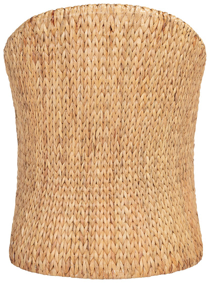 Safavieh Couture Home Collection Solomon Rattan, Natural/Beige Cushion Water Hyacinth Dining Chair (Fully Assembled) CWK2000A, Rattan