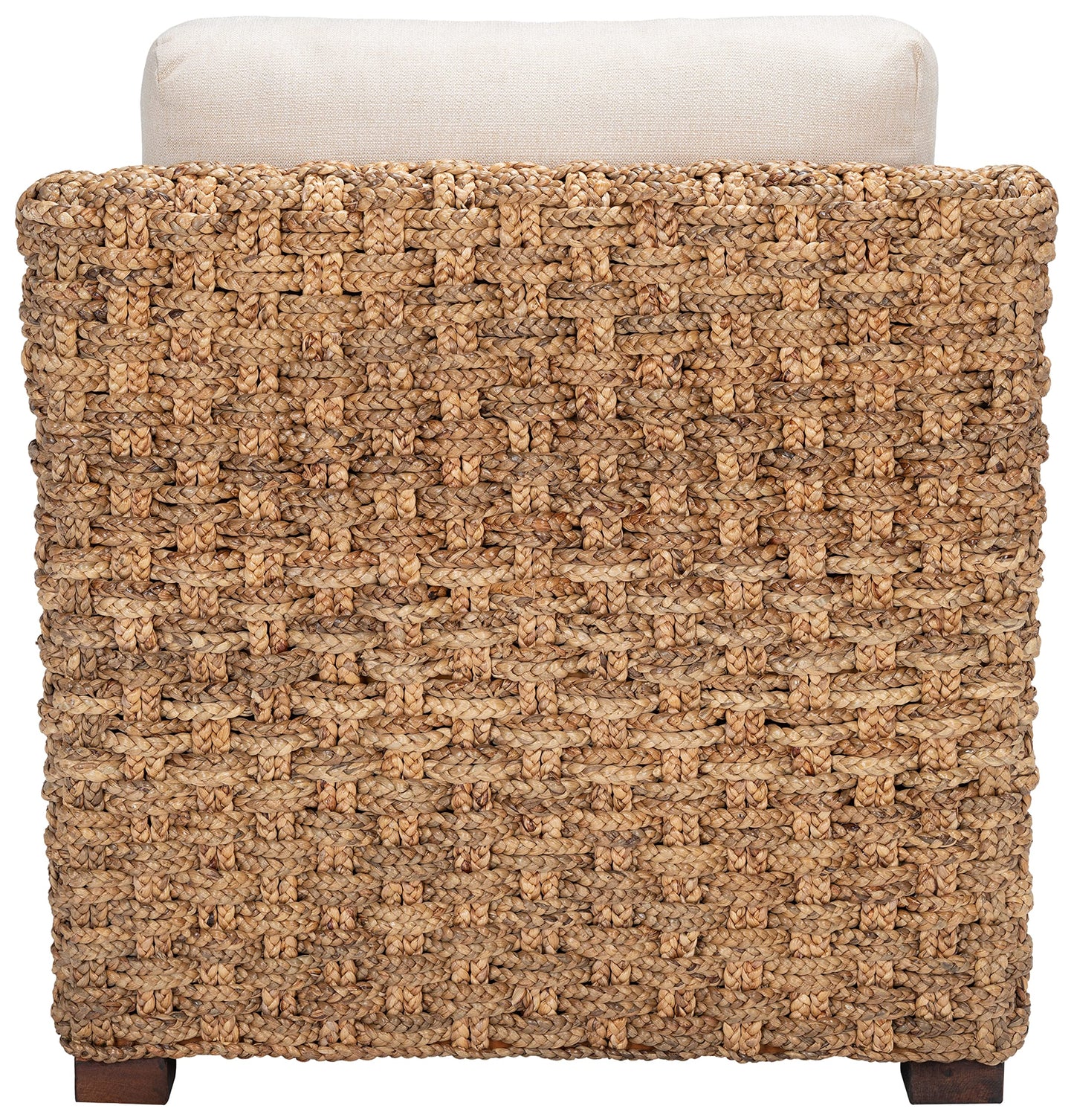 SAFAVIEH Couture Home Collection Gregory Natural/Beige Cushion Water Hyacinth Accent Chair (Fully Assembled)