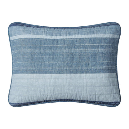 Nautica- Queen Quilt Set, Cotton Reversible Bedding Set, All Season Designer Home Décor (Ridgeport Blue, Queen)