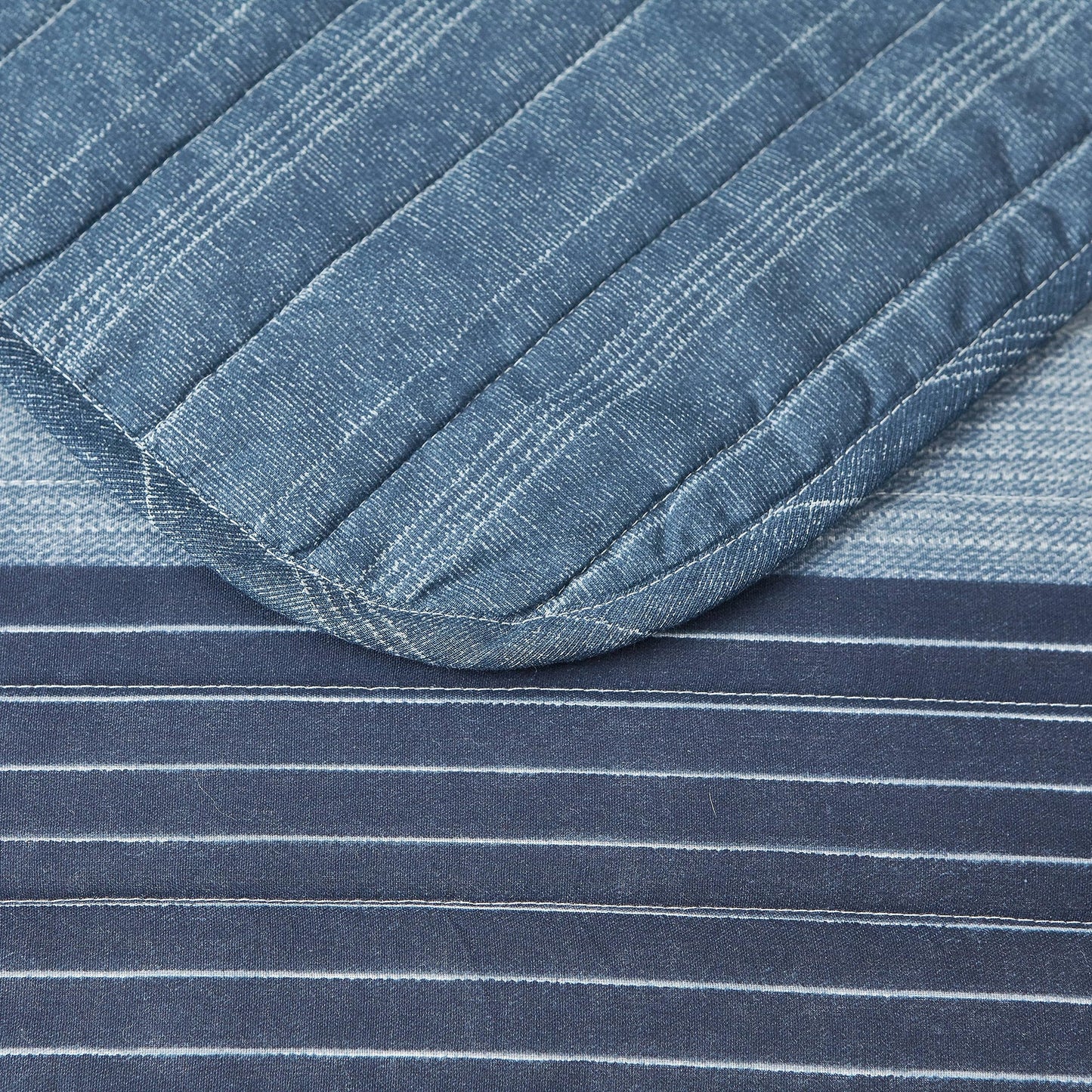 Nautica- Queen Quilt Set, Cotton Reversible Bedding Set, All Season Designer Home Décor (Ridgeport Blue, Queen)