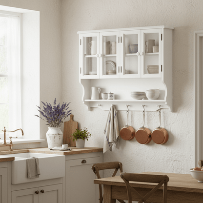French Country Wall-Mounted Kitchen Cabinet