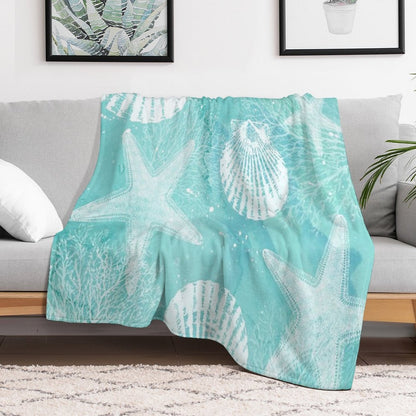 Coastal Travel-friendly Throw Blanket