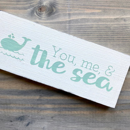 You, me, and the sea sign