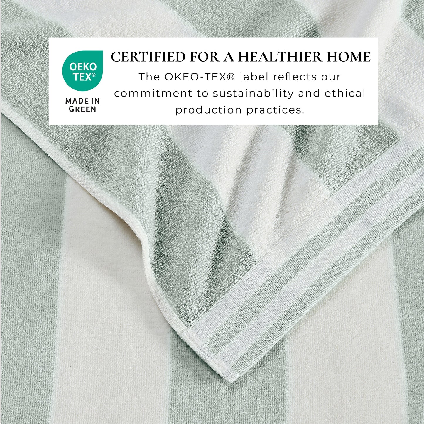 Oversized Striped Cabana Beach Towel - Edgartown Collection