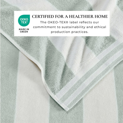 Oversized Striped Cabana Beach Towel - Edgartown Collection