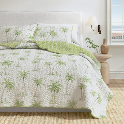 West Palm Trees Coastal Quilt Set - Coronado Collection
