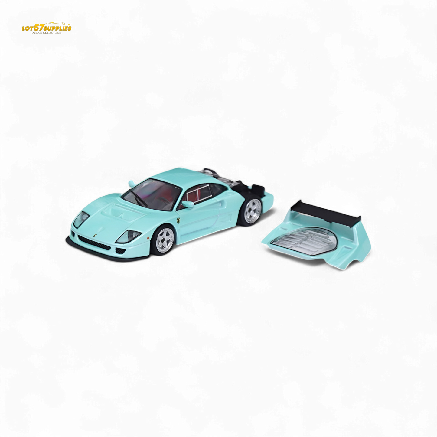 Stance Hunters Ferrari F40 LM Light Aqua Green 1:64