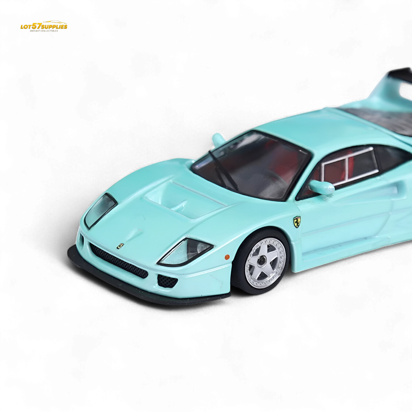 Stance Hunters Ferrari F40 LM Light Aqua Green 1:64
